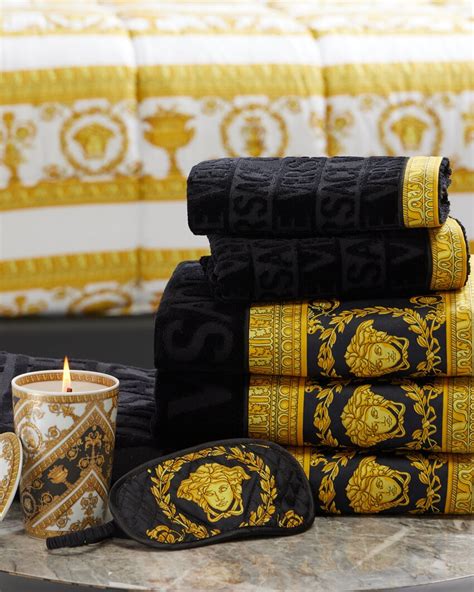 versace bath towel replica|Versace bath linen set.